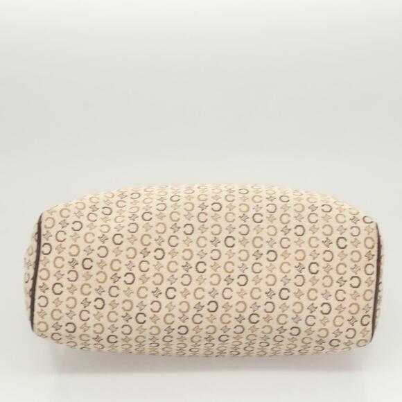 CELINE C Macadam Canvas Hand Bag Beige Gold - Picture 9 of 13
